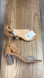 New Torrid Brown/Translucent Sandals, 8.5 Wide (retail $74)