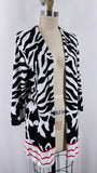 Chico's Black/White Cardigan, L