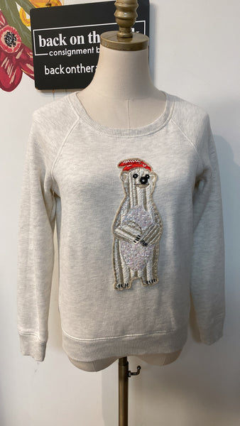 American Eagle Polar Bear Sweatshirt, S