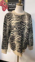 THML Black/Tan Sweater, M