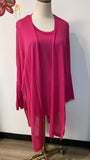 Chico's 2pc Pink Sweater + Top, M