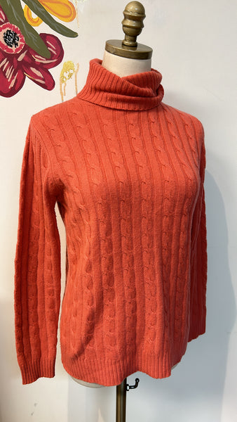 Sutton Studio Pink 100% Cashmere Sweater, S