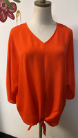 Chico's Orange Top, M