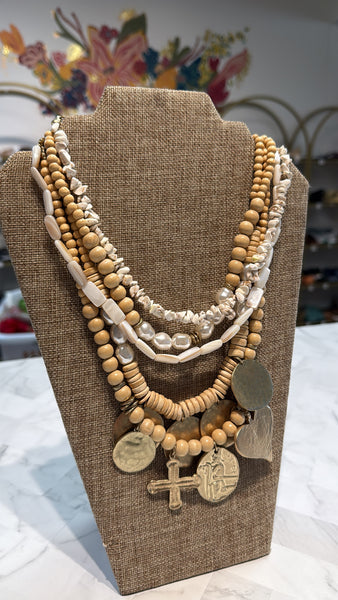Chico's Gold/Tan Necklace