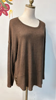 Westbound Brown Top, XL