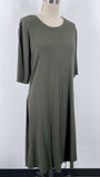 New Old Navy Green Ribbed Dress, XL Tall