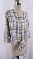 Maurices Plaid Top, XS