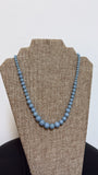 Angelite Blue Magnetic Clasp Necklace, 20"