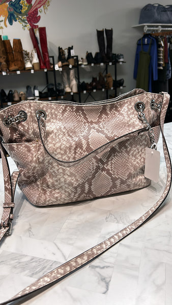 Michael Kors Snake Print Crossbody Bag, 16"X10"