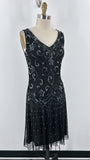 New Jkara Black Beaded Dress, 10