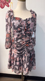 New Love & Piece Gray/Pink Dress, L