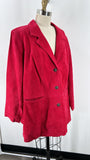 D&Co Pink Suede Jacket, 2X