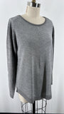 New I.N. Studio Metallic Gray Sweater, L