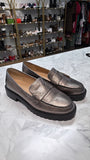 Banana Republic Pewter Vee Strap Lugg Loafers, 10