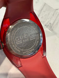 Gucci Sync Quartz Red Dial Red Rubber Strap Unisex Watch with working battery ￼