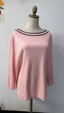 Talbots Pink/Black Sweater, 3X