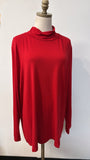 New Chico's Red Touch Of Cool Layering Top, XXL