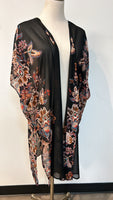 Maurices Black Kimono, L/XL