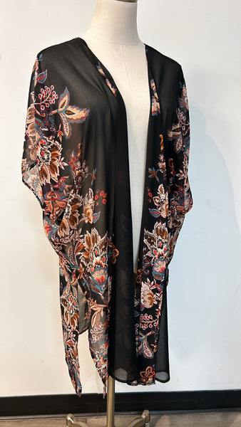 Maurices Black Kimono, L/XL