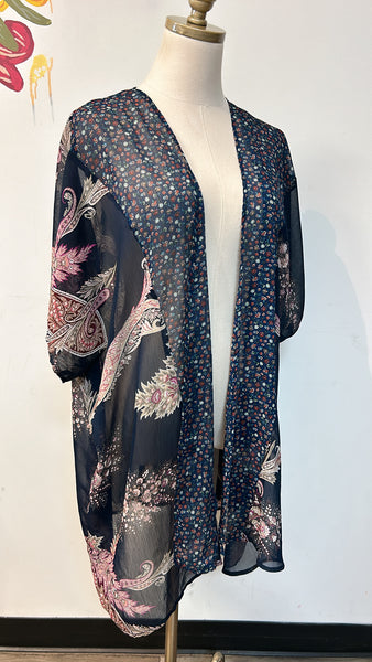 Maurices Navy Kimono, L/XL