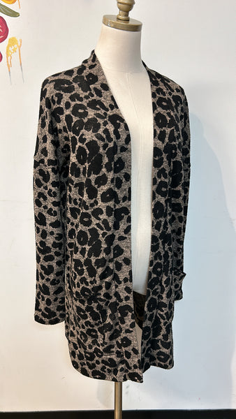 Bellamie Animal Print Cardigan, L