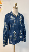 Denim & Co Embroidered Jacket, L