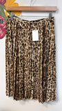 J. Crew Animal Print Pleated Skirt, 0 (runs big)
