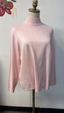 New Chico's Pink Addison Mock Neck Sweater, XL