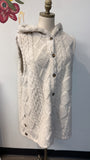 Hooded Tan Vest, L