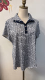 Chico's White/Blue Top, L