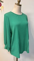 Adrianna Papell Green Top, M