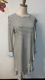 New Doll by Dress & Dwell Black Stripe Lauren Dress, L