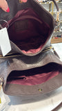 Coach Brown Op Art Shoulder Bag, 13"x11.5"