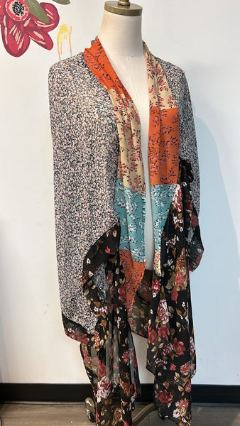 Umgee Floral Kimono, XL/1XL