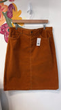 St. John's Bay Brown Corduroy Skirt, 16