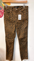 Miss Me Los Angeles Animal Print High Rise Ankle Straight Jeans, 27 (4)