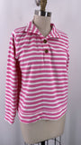 J. Crew Pink Stripe Sweatshirt, S