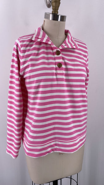 J. Crew Pink Stripe Sweatshirt, S