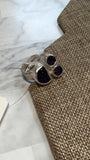 Sterling Silver with Purple Stone Ring, 7