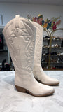 New Wild Fable White Faux Leather Wide Calf Boots, 9