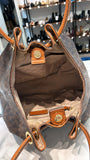 Michael Kors Brown Signature Shoulder Bag, 10"x13"