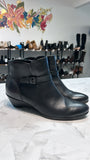 Ecco Black Leather Ankle Boots, 41 (10)