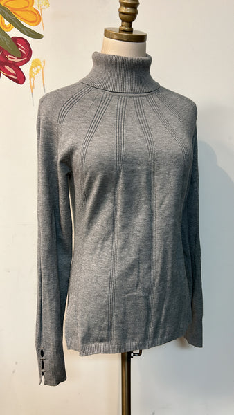 White House Black Market Gray Sweater, M