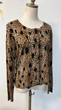 New Cato Animal Print Cardigan, L