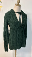 Moda Green Hooded Sweater, L