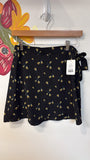 Sadie & Sage Black Wrap Skirt, S