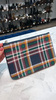 Thirty One Plaid Rubie Mini Zipper Pouch, 6"x9.5"