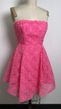 Angel Biba Pink Strapless Dress, M (runs small)