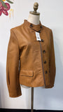 BCBGMaxAzria Brown Genuine Leather Jacket, L
