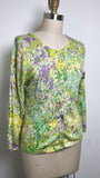 Garnet Hill 100% Merino Wool Lightweight Cardigan, L